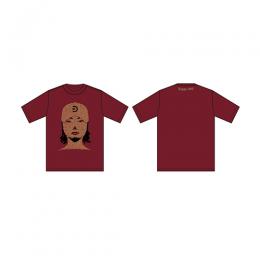 Diggy-MO' フェイスデザイン Tシャツ burgundy【SOLD OUT】