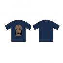Diggy-MO' フェイスデザイン Tシャツ navyblue【SOLD OUT】